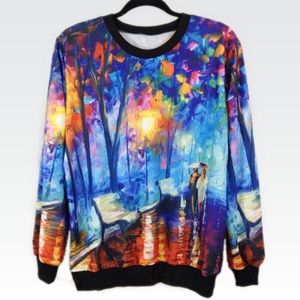 L | Romantic Impressionist Painting Sweatshirt